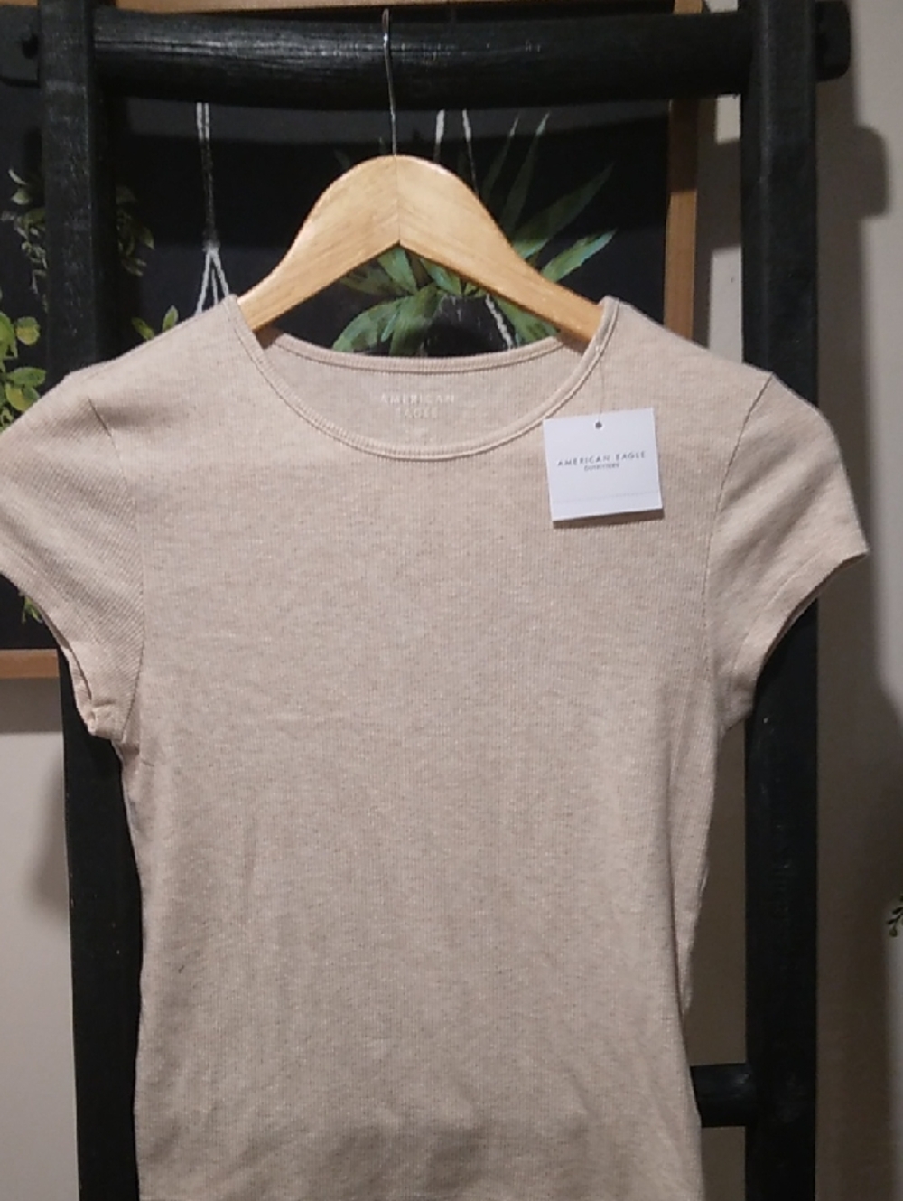 Girls American Eagle Outfitters Ribbed Short Sleeve Tee